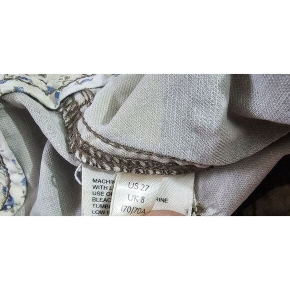 Anthropologie Cargo Pants Womens 27 Camo Camouflage Cargo Pants Distressed Y2K - Picture 4 of 11